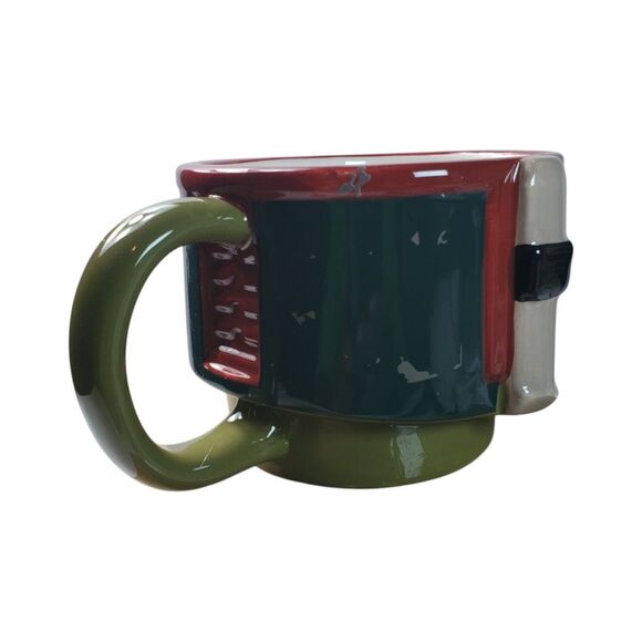 Star Wars Boba Fett Battle Helmet Mug Distressed Battle Scars Ceramic Cup - Picture 4 of 6